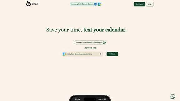 Coco AI - Enhance your efficiency on WhatsApp