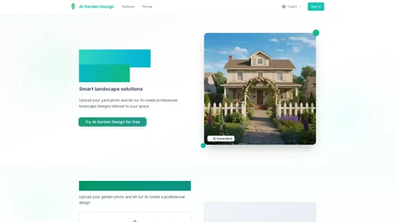 AI Garden Design - Transform your outdoor space with customized landscape designs.