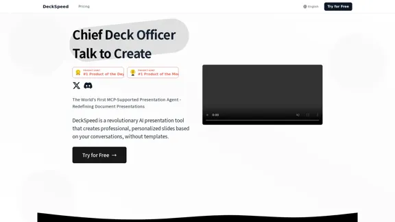 DeckSpeed - Efficient AI Presentation Creation Tool