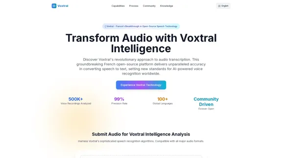 Voxtral - Convert audio and video files to text at no cost.