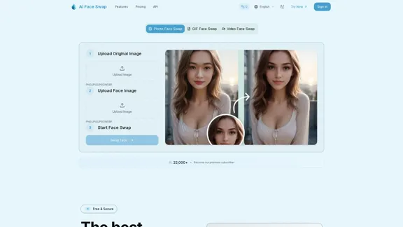 AI Face Swap - The best free online AI face swap application.