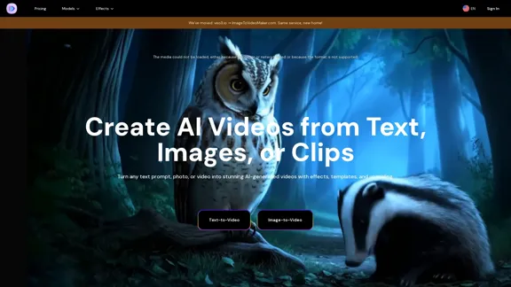 AI Video Generator - Erstellen Sie Videos aus Text, Bildern oder Clips