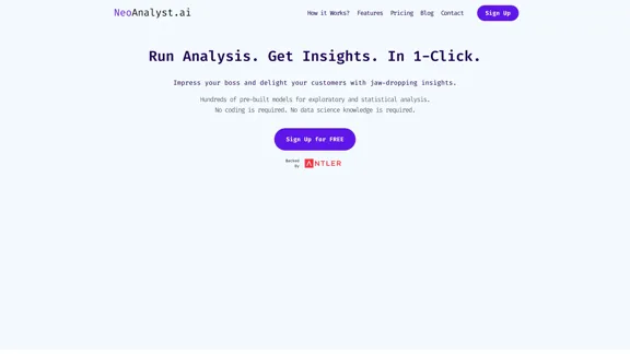 NeoAnalyst - AI Data Analysis Platform for Business Executives