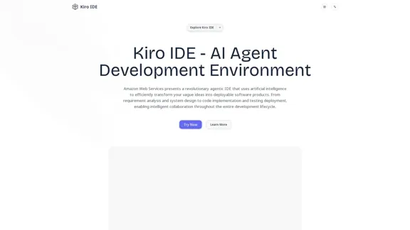 Kiro IDE - Amazon's AI Agent Development Environment