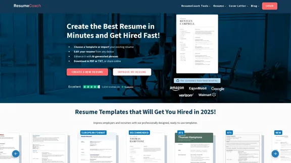 ResumeCoach - 完美的简历和求职信制作工具