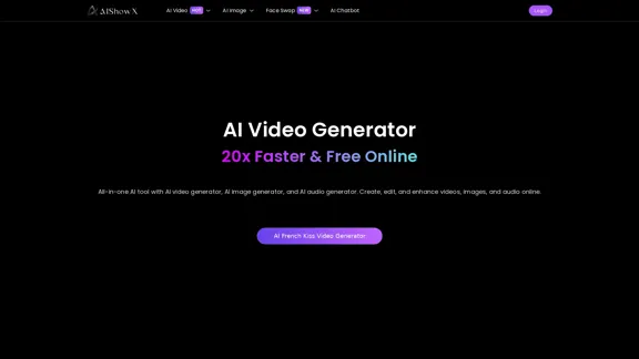 AIShowX - Kostenloser Online-AI-Video-Generator für schnelle Videoerstellung AIShowX - Kostenloser Online-AI-Video-Generator für schnelle Videoerstellung