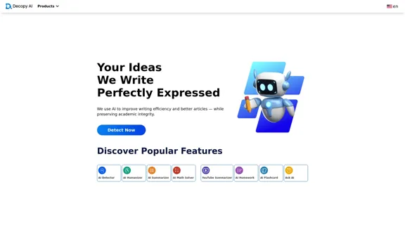 Decopy AI - Sua Solução Completa de Escrita