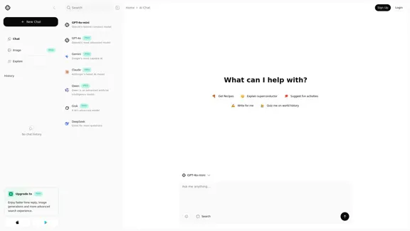 Chatbot KI - GPT-4o, Gemini, Qwen, Deepseek, Claude & Grok