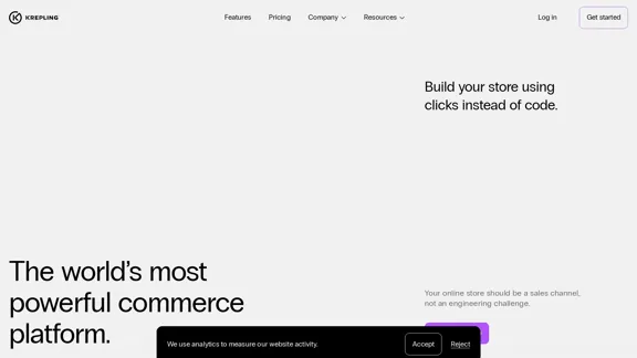 Krepling - Ferramenta e software líder em construção de comércio centralizado