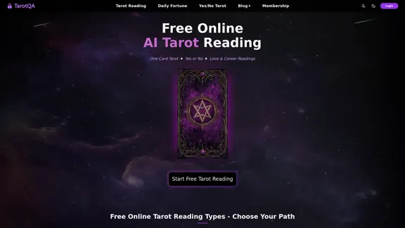 Lectura de Tarot en Línea Gratis - Generador de Cartas de Tarot AI y Lectura de Una Carta