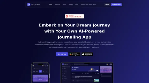Dream Story - Приложение для ведения дневника с поддержкой ИИ для роста журналистов