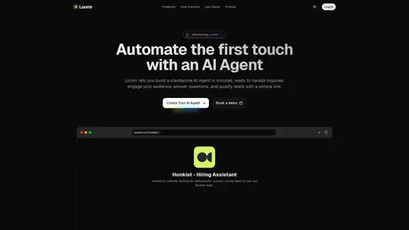 Loomr - Создайте AI-агента за считанные минуты