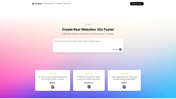 Codapt.ai - Генерируйте точный код быстрее