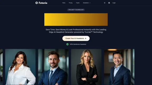 Fotoria - Generador de fotos de perfil con IA para retratos profesionales
