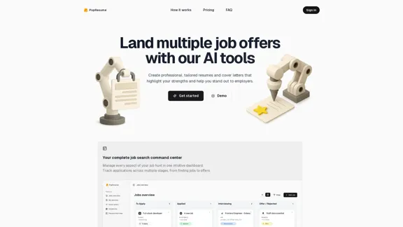 PopResume - Create professional resumes and cover letters with ease.