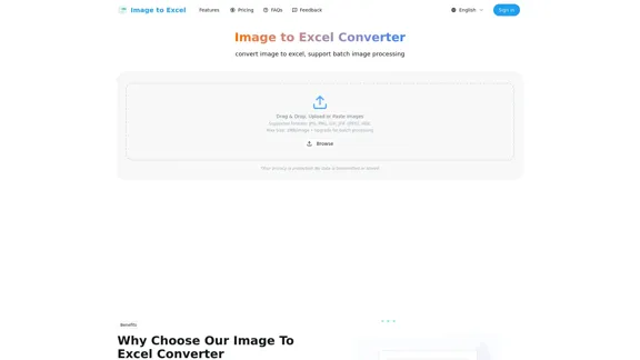Image to Excel Converter - Effortlessly extract tables from images
