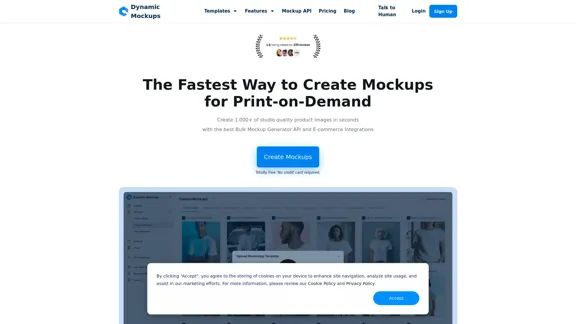 Dynamic Mockups - Automatically create product mockups for your online store.