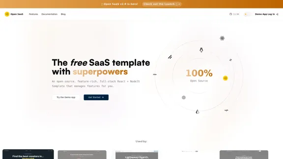 Open SaaS Starter Kit - Build and launch your SaaS application faster.