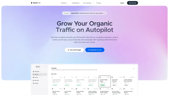 RankYak - Aumenta tu tráfico orgánico de forma automática