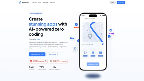AppStruct - Construtor de Aplicativos Sem Código para Aplicativos Móveis, Web e Desktop