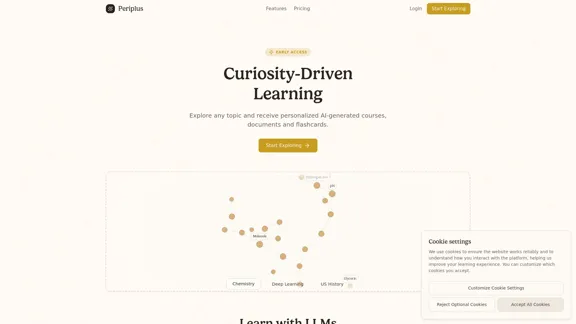 Periplus - An AI learning environment for direct learning from large language models.