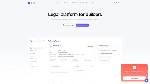 Skala - Plataforma legal para construtores
