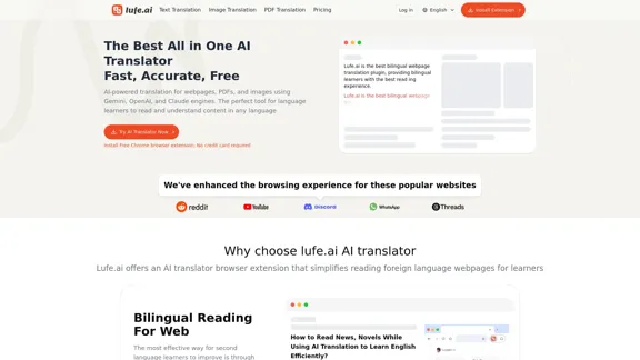Lufe AI Translator - Quick, Precise & Free AI Translation
