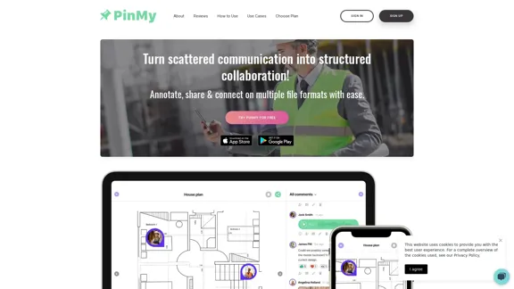 PinMy App - 建筑团队的视觉协作