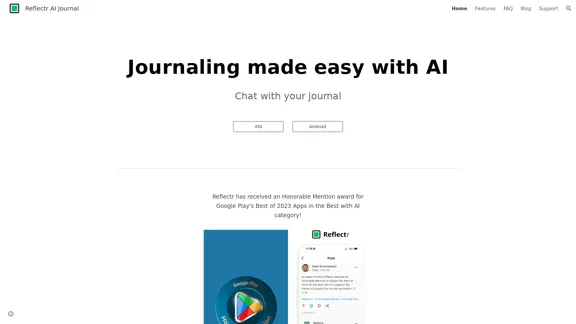 Reflectr AI Journal - 使用 AI 讓寫日記變得簡單