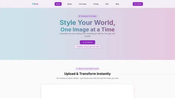 Filtrix AI - Easy AI Image Editing and Creation Tool