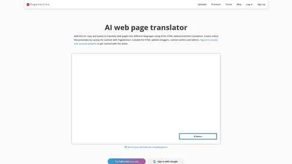 AI-Webseitenübersetzer - Text übersetzen, kopieren/einfügen, Webseiten online bearbeiten
