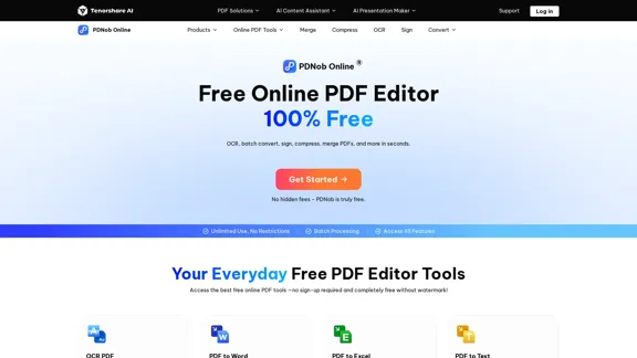 100% 免费在线 PDF 编辑器 - 使用我们100%免费的在线 PDF 编辑器轻松编辑 PDF。
