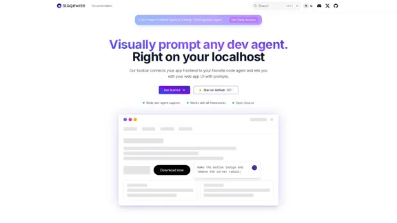 Stagewise - Visually guide your development agent directly on localhost. Stagewise - Visually guide your development agent directly on localhost.