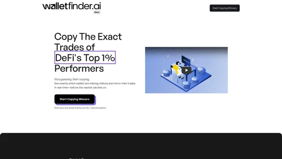 Wallet Finder.ai - Find Lucrative DeFi Wallets and Trading Information Wallet Finder.ai - Find Lucrative DeFi Wallets and Trading Information