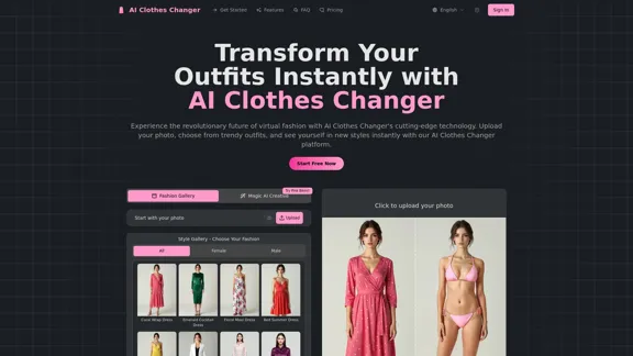 AI Clothes Changer - Editor de Roupas Virtual Online Gratuito e Troca