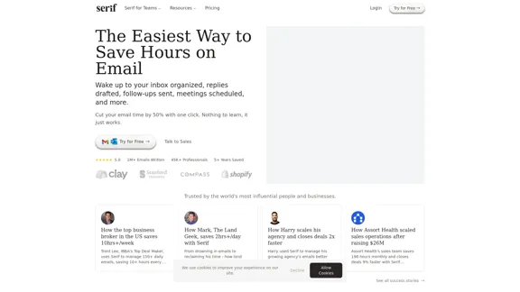Serif - La façon la plus simple de gagner des heures sur vos emails