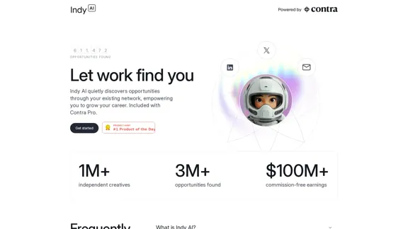 Indy AI by Contra - Deixe o trabalho encontrar você