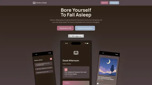 History Sleep - AI Bedtime Stories That Make You Sleepy