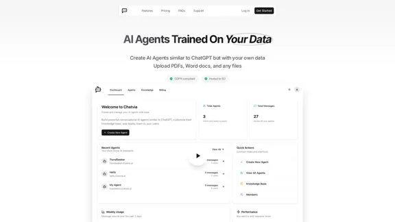 ChatVIA - Create AI Agents customized for your data
