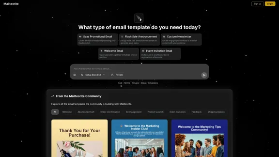 Mailteorite - The Best AI Tool for Creating Email Templates