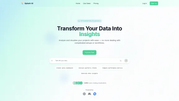 Splash AI - Plataforma de Ciência de Dados e Análise Potencializada por IA
