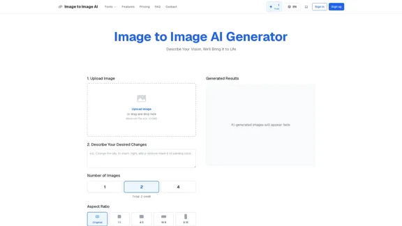 Image to Image AI - Gerador e Editor de Imagens AI Gratuito Online
