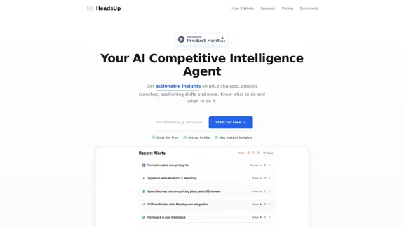HeadsUp - Transform Competitor Actions into Your Next Victory