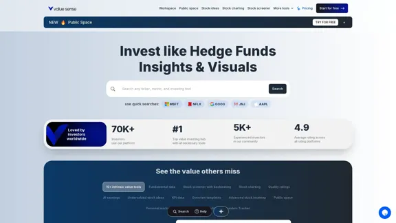 Sentido del Valor - Herramientas para Acciones Subvaluadas y Valor Intrínseco