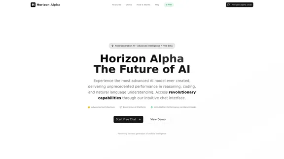 Horizon Alpha - 现代创作者的下一代智能