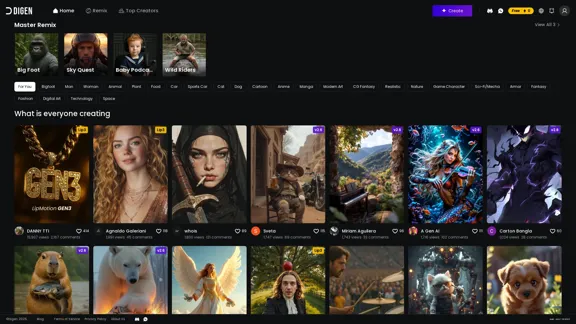 Digen AI - Free AI Video Creator