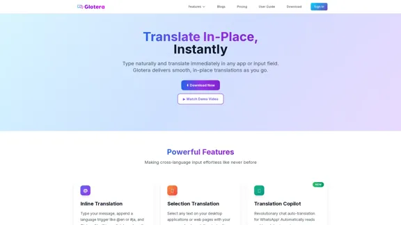 Glotera AI - Translate directly, instantly