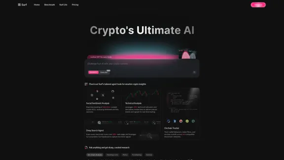 Surf - Поймайте следующую волну криптоинсайтов раньше всех остальных Surf - Поймайте следующую волну криптоинсайтов раньше всех остальных