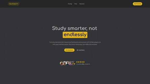 Quiklearn - Lernen Sie smarter mit KI-gestützten Karteikarten und Quizzen.