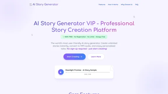 AIStoryGenerator VIP - Plataforma Profissional de Criação de Histórias